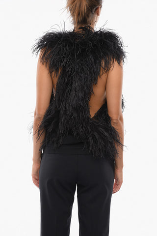 Ostrich Feather SIENNA Tank Top