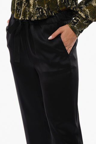 Solid Color BUDDY Pants with Drawstring Waist