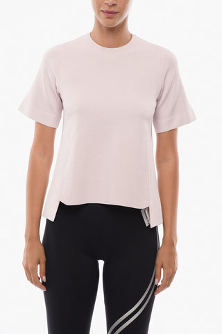 Jersey Sweater with Asymmetric Hem