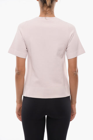 Jersey Sweater with Asymmetric Hem