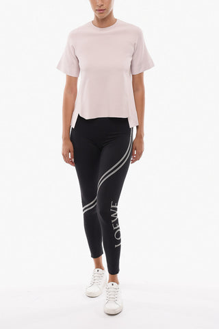 Jersey Sweater with Asymmetric Hem