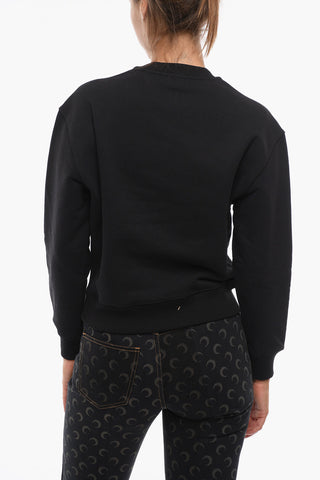 Crewneck Sweatshirt with Embroidered Logo