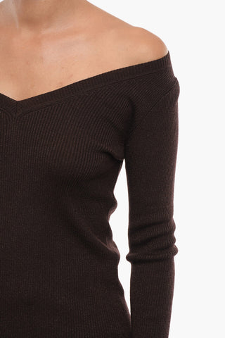 Lurex Lightweight LOULUX Sweater with V-Neck