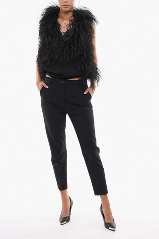 Stretch Wool MATILDA Pants with Belt Loops