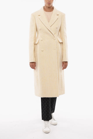 Cappotto in Lana Bouclé con Doppiopetto
