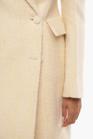 Wool Double-breasted Coat with Flap Pockets