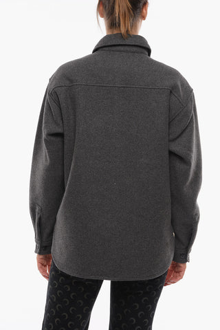 Overshirt Sahariano CASTOR in Misto Lana