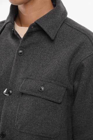 Overshirt Sahariano CASTOR in Misto Lana