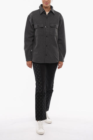 Overshirt Sahariano CASTOR in Misto Lana