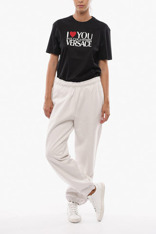Solid Color Fleeced Cotton Joggers