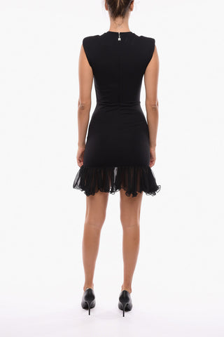 Sleeveless Ruffle-Hem Dress