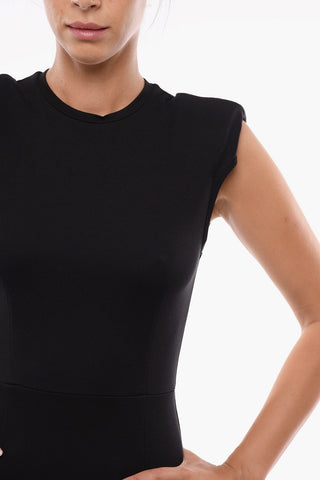 Sleeveless Ruffle-Hem Dress