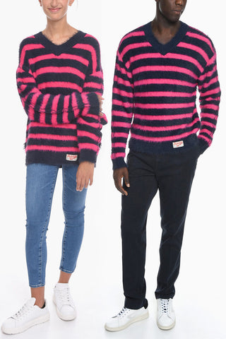 Fuzzy V-Neck UNISEX Sweater