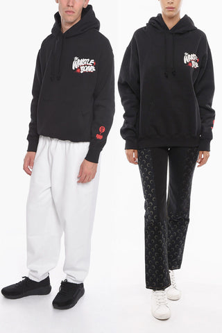 FRANKIE KNUCKLES Felpa Hoodie UNISEX in Cotone Felpato Stampata