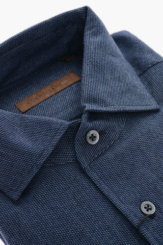 ID Camicia in Cotone con Micro Pattern