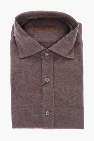 ID Cotton Hopsack Shirt with French Collar