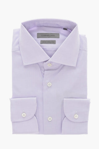 COMFORT WRINKLE FREE Pin Check Cotton Shirt