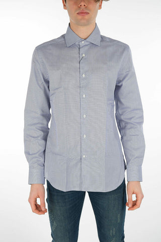 COMFORT WRINKLE FREE Pin Check Cotton Shirt
