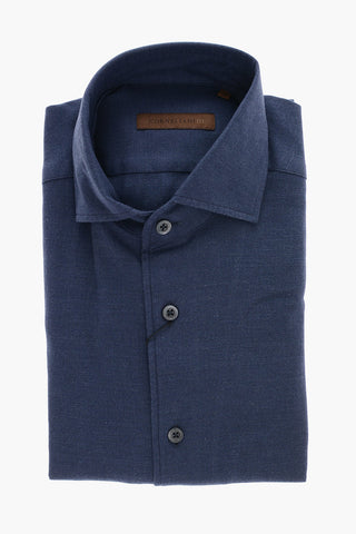 ID Standard Collar Herringbone Cotton Shirt