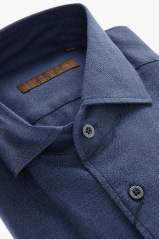 ID Standard Collar Herringbone Cotton Shirt