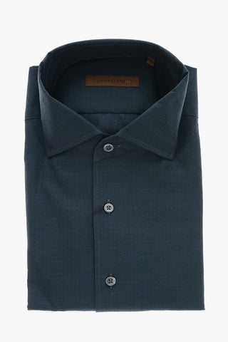 ID Standard Collar Herringbone Cotton Shirt