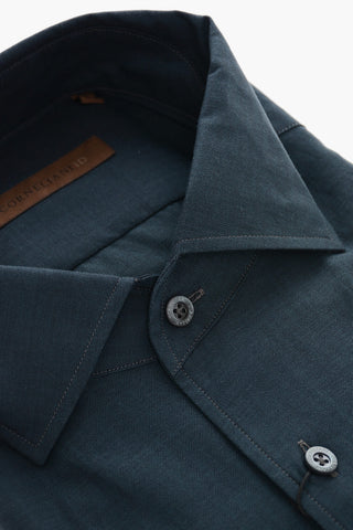 ID Standard Collar Herringbone Cotton Shirt