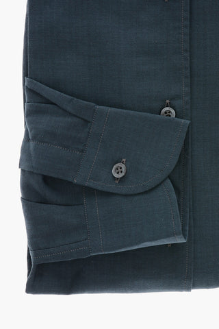 ID Standard Collar Herringbone Cotton Shirt
