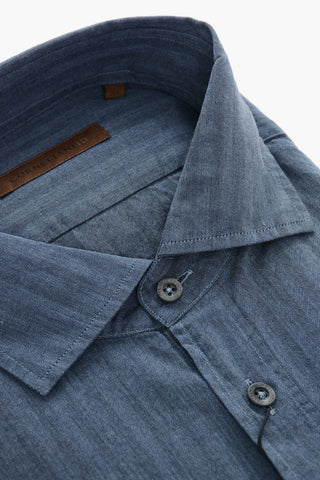 ID Standard Collar Herringbone Cotton Shirt