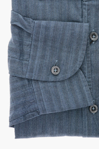ID Standard Collar Herringbone Cotton Shirt