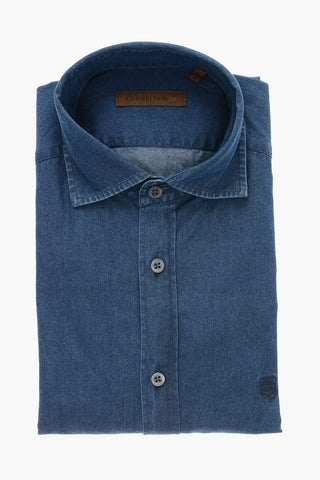 ID Embroidered Logo Denim Shirt