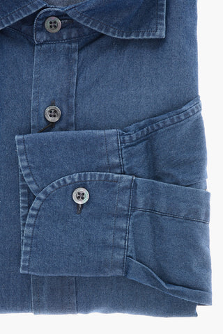 ID Embroidered Logo Denim Shirt