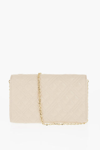 LOVE Quilted Faux Leather Bag with Golden Chain Shoulder Strap