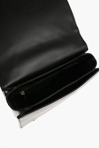 LOVE Quilted Faux Leather Bag with Chain Shoulder Strap