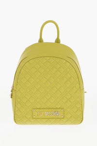 LOVE Stepp-Rucksack aus Kunstleder mit goldenem Logo