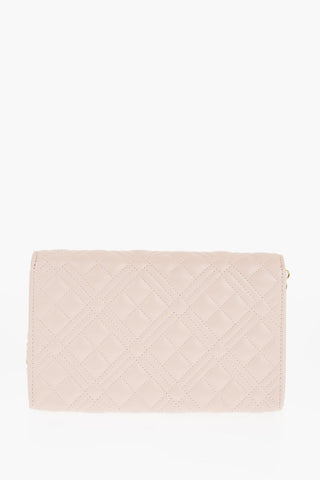 LOVE Borsa in Ecopelle Trapuntata con Tracolla a Catena Dorata 
