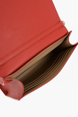  LOVE Faux Leather Bag with Chain Shoulder Strap 