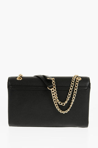 LOVE Faux Leather Shoulder Bag with Golden Details