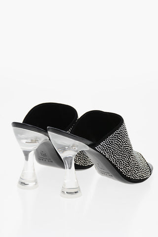 Open Toe LUZ Crystal Mules 11cm