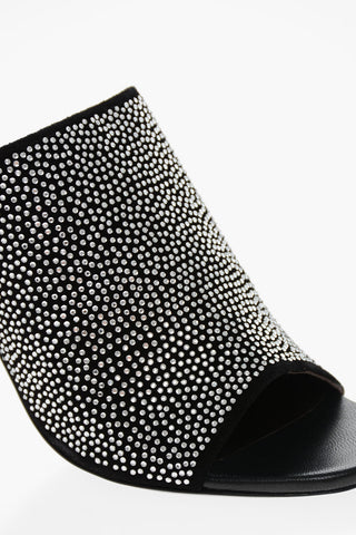 Open Toe LUZ Crystal Mules 11cm