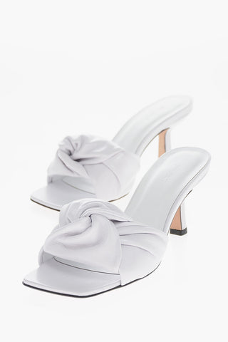 Spool Heel LANA Leather Mules 6cm