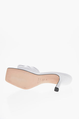Spool Heel LANA Leather Mules 6cm