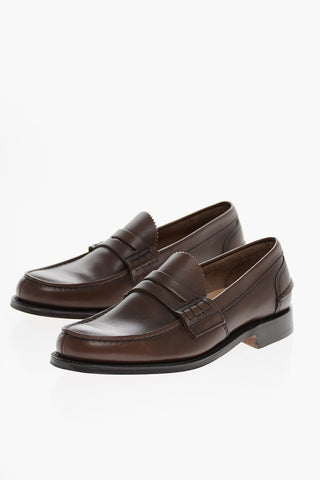 Leather PEMBREY Penny Loafers with Cuir Sole