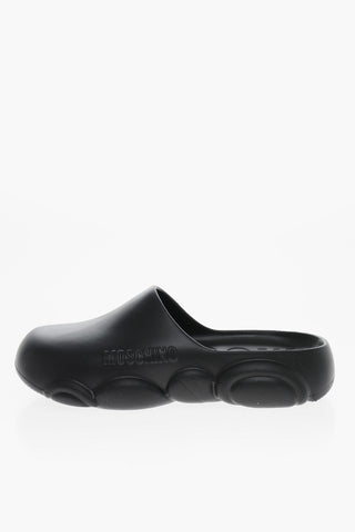 COUTURE! Rubber TOY Mules with Embossed Logo