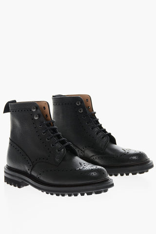 Anfibi in Pelle Martellata FARLANE Full Brogue