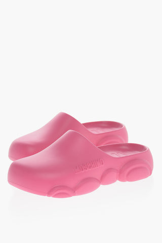 COUTURE! Rubber TOY Mules with Embossed Logo