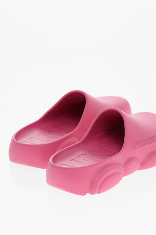 COUTURE! Rubber TOY Mules with Embossed Logo