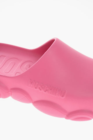 COUTURE! Rubber TOY Mules with Embossed Logo