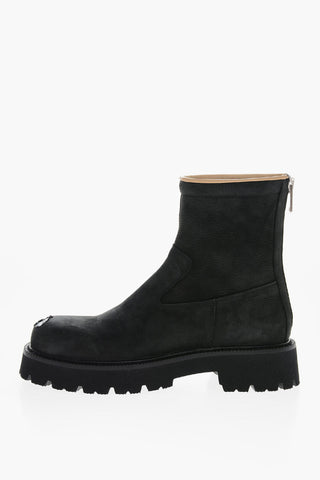 MM6 Nabuk Booties with Lived-in Toe