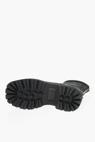 MM6 Nabuk Booties with Lived-in Toe