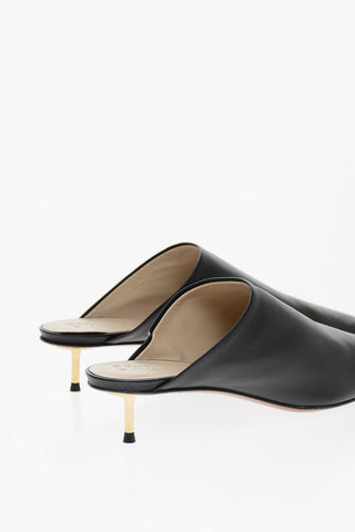 Mules in Pelle SHAKKA con Punta Squadrata 4cm